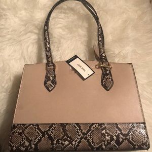 - NINE WEST BELLA CARRYALL PURSE, SNAKESKIN …